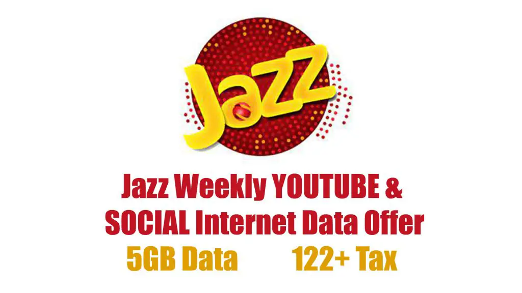 Jazz Weekly YOUTUBE & SOCIAL Internet Data Offer