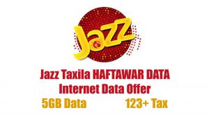 Jazz Taxila HAFTAWAR DATA Internet Data Offer