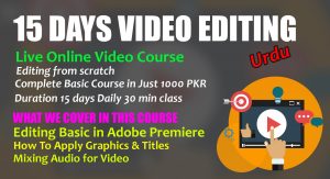15 Days Basic Video Editing course