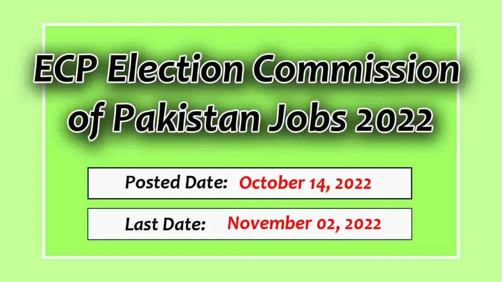 ECP Election Commission of Pakistan Jobs 2022