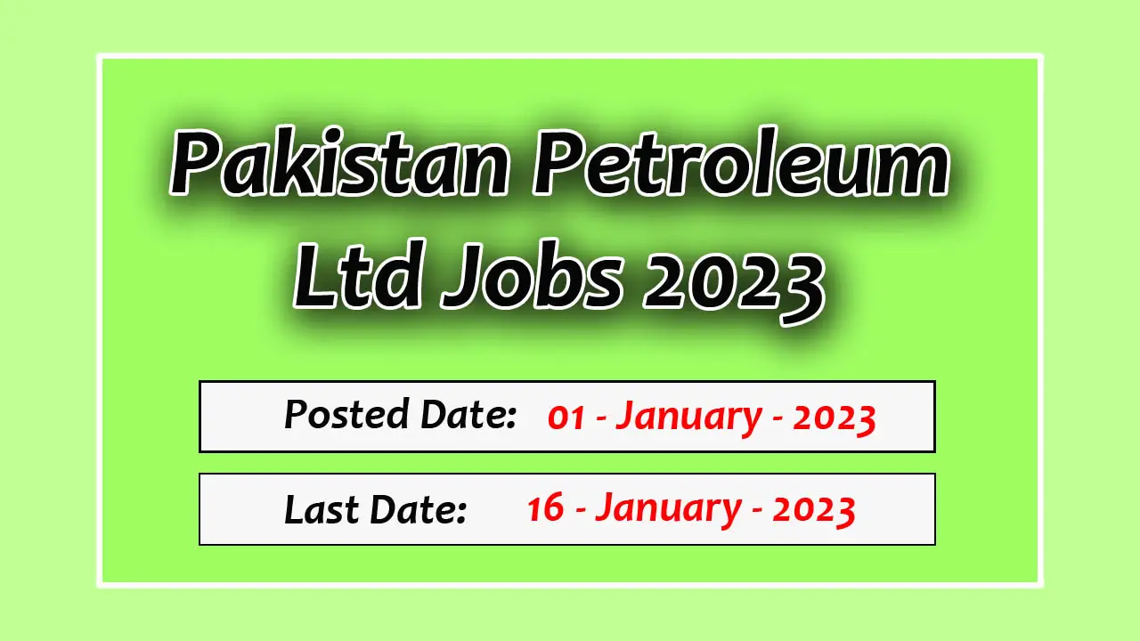 Pakistan Petroleum Ltd Jobs 2023 - Today Jobs in Pakistan