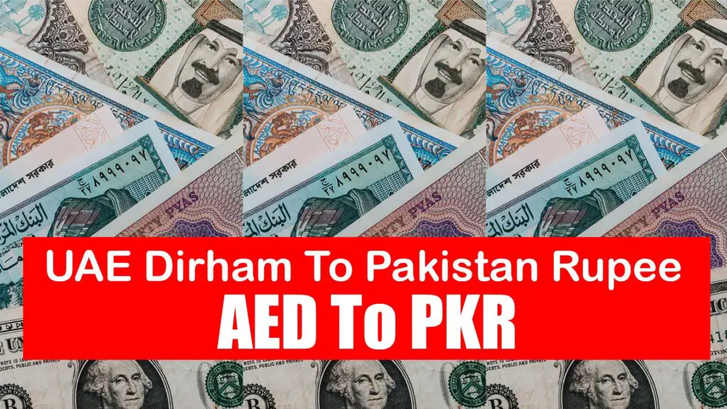 UAE Dirham To Pakistan Rupee