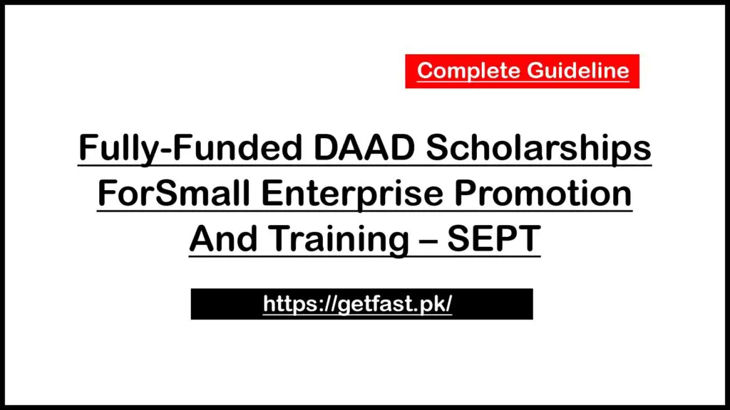 Fully-Funded DAAD Scholarships For Small Enterprise Promotion And Training – SEPT