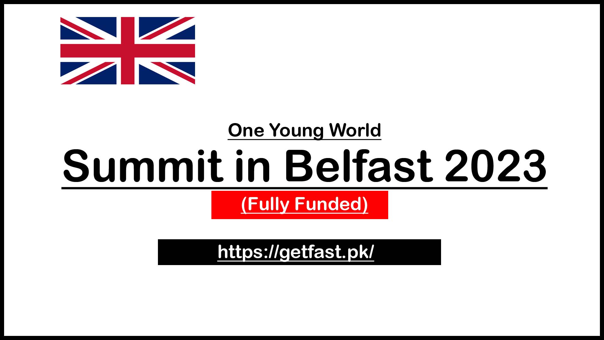 One Young World Summit in Belfast 2023 (Fully Funded)