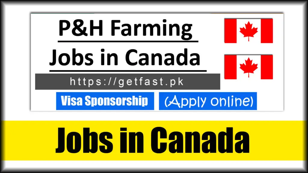 P&H Farming Jobs in Canada with visa sponsorship 2023 - Apply Online
