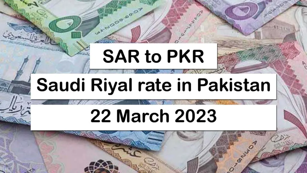 Saudi Riyal To Pakistani Rupee