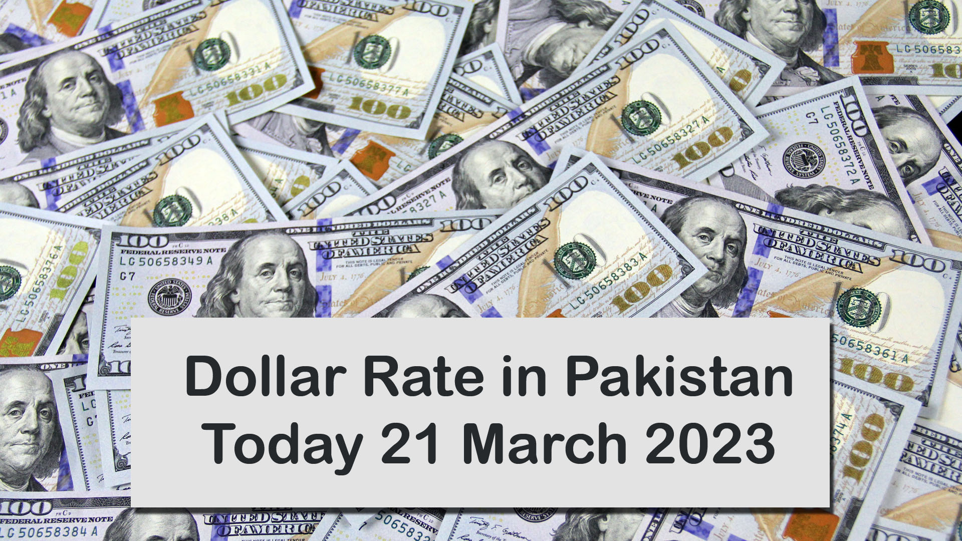 Dollar Rate In Pakistan Today