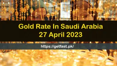 Gold Rate In Saudi Arabia 27 April 2023