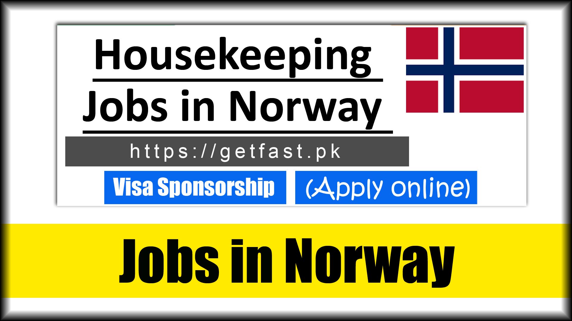 Housekeeping Jobs in Norway with visa sponsorship 2023 - Apply Online