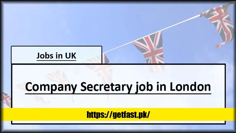 Company Secretary job in London