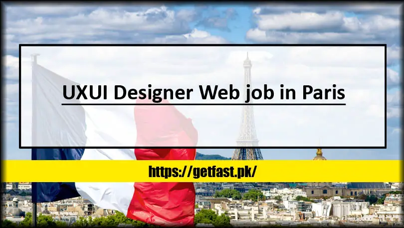 UXUI Designer Web job in Paris