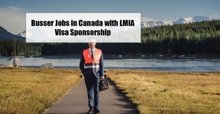 Busser Jobs in Canada with LMIA Visa Sponsorship