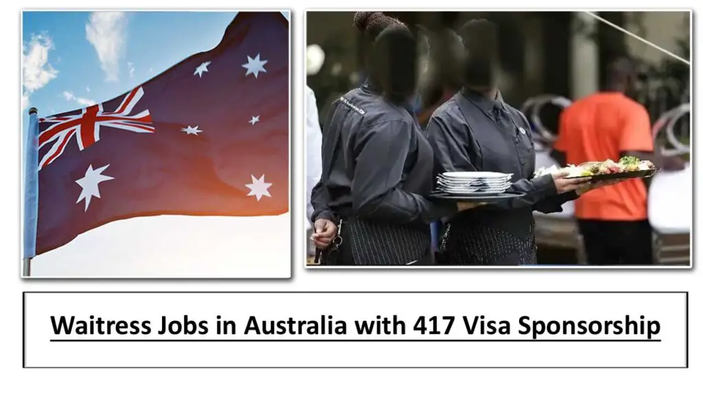 Waitress Jobs in Australia with 417 Visa Sponsorship