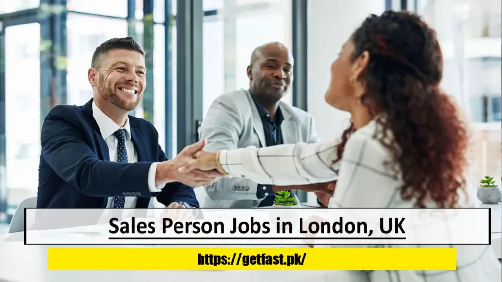Sales Person Jobs in London, UK with Visa Sponsorship and Employee Benefits- Apply Now