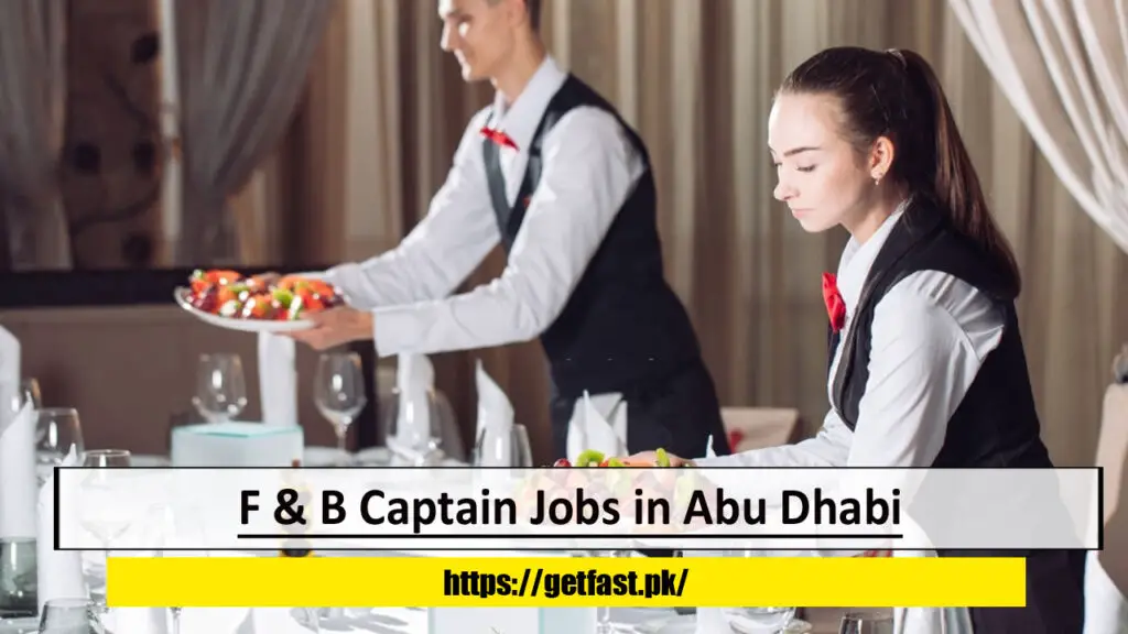 F & B Captain Jobs in Abu Dhabi