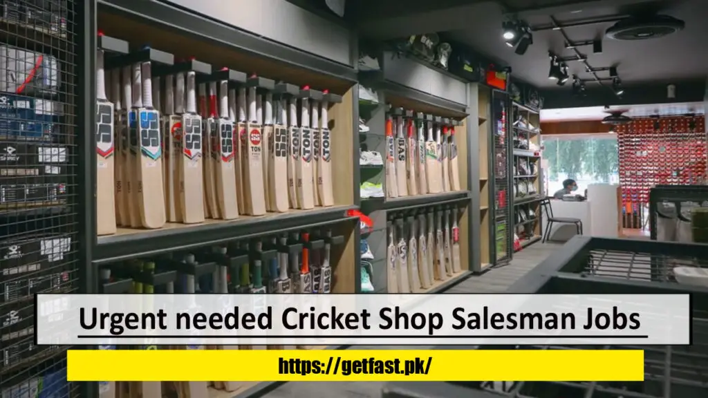 Urgent needed Cricket Shop Salesman Jobs in Dubai