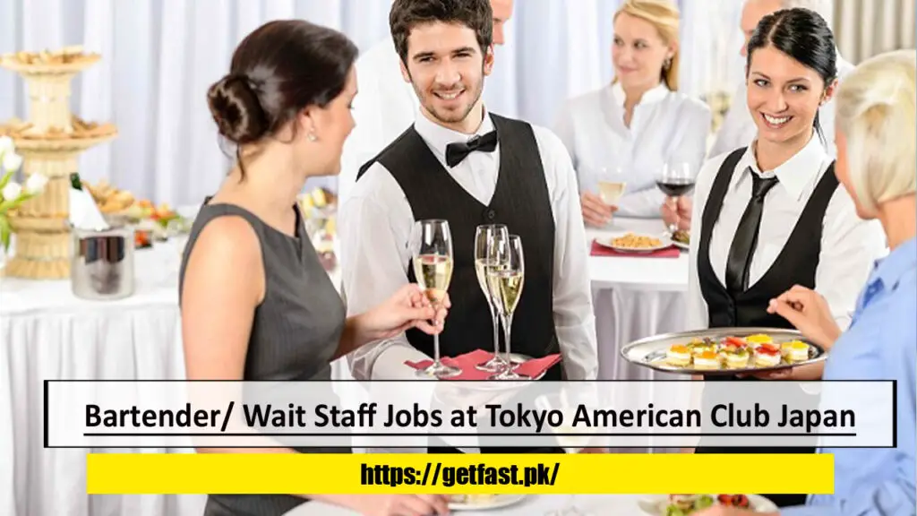 Bartender/ Wait Staff Jobs at Tokyo American Club Japan
