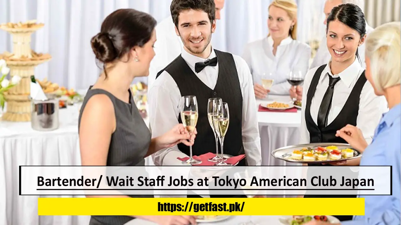 Bartender/ Wait Staff Jobs at Tokyo American Club Japan with Visa Sponsorship – Apply Now