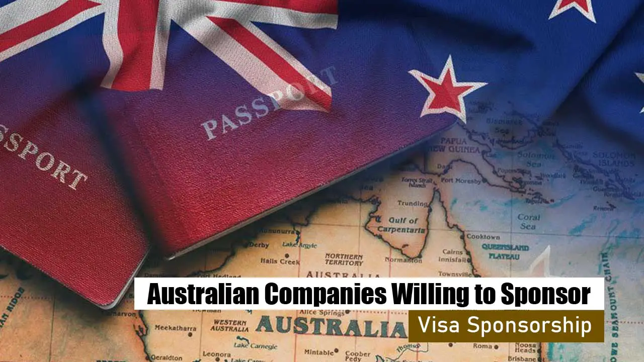 Australian Companies Willing to Sponsor Visa in 2024