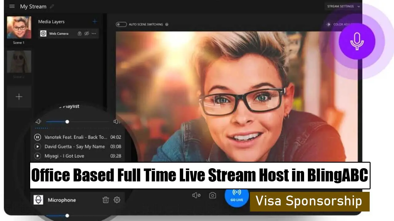 Office Based Full Time Live Stream Host