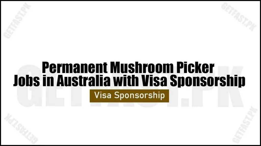Permanent Mushroom Picker Jobs in Australia with Visa Sponsorship