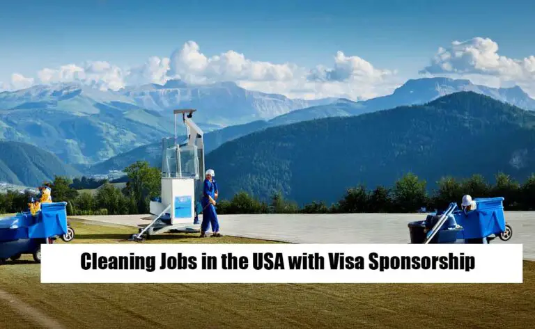 Cleaning Jobs in the USA with Visa Sponsorship