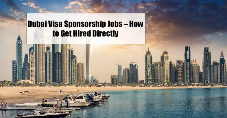 Dubai Visa Sponsorship Jobs – How to Get Hired Directly (No Agents, No Overpaying)