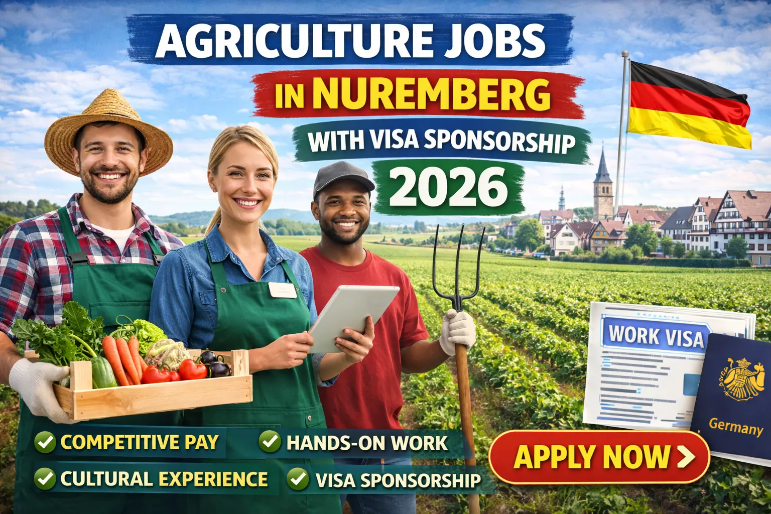 Agriculture Jobs in Nuremberg, Germany with Visa Sponsorship