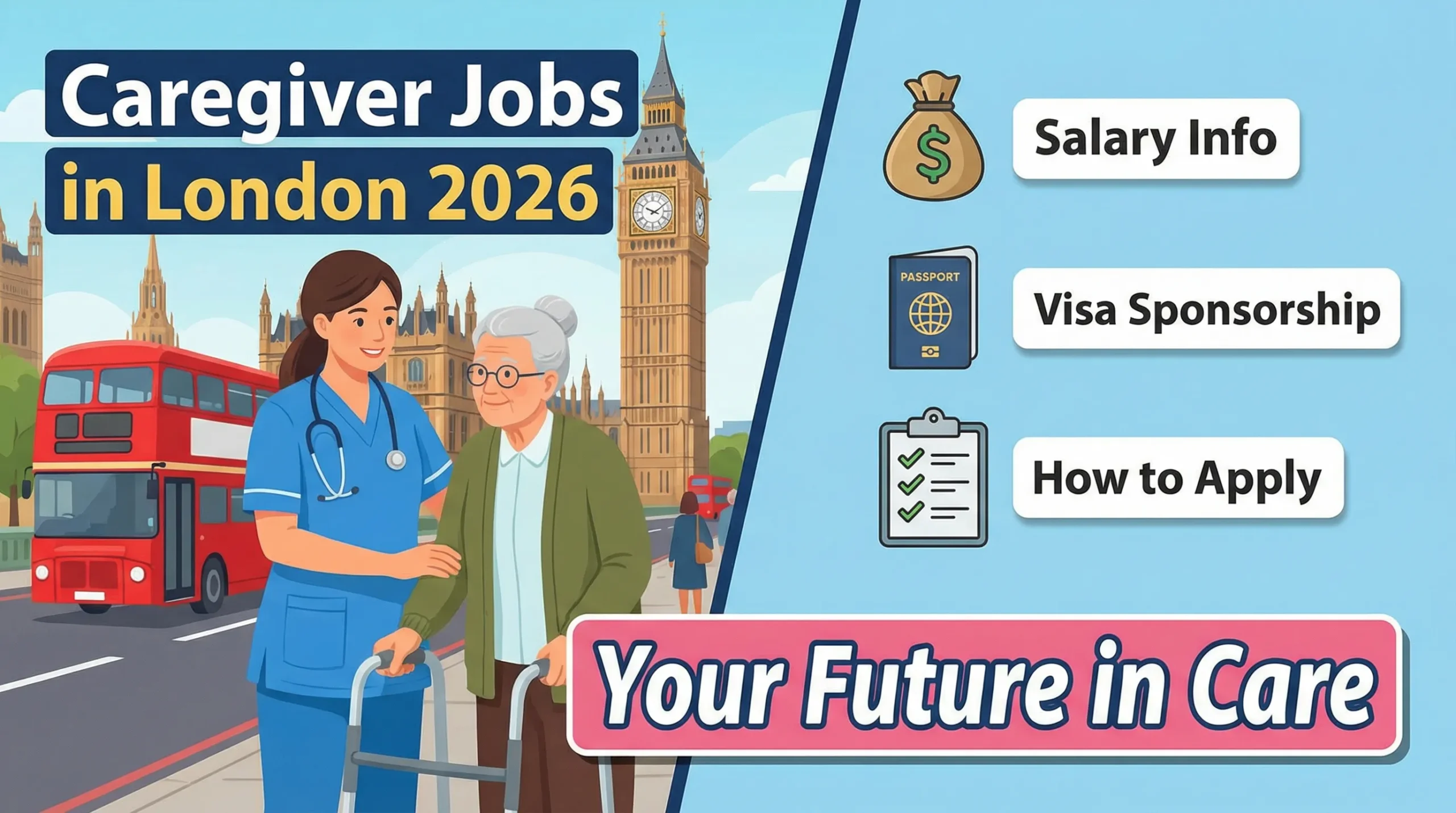 Caregiver Jobs in London 2026 – Salary, Visa Sponsorship & How to Apply