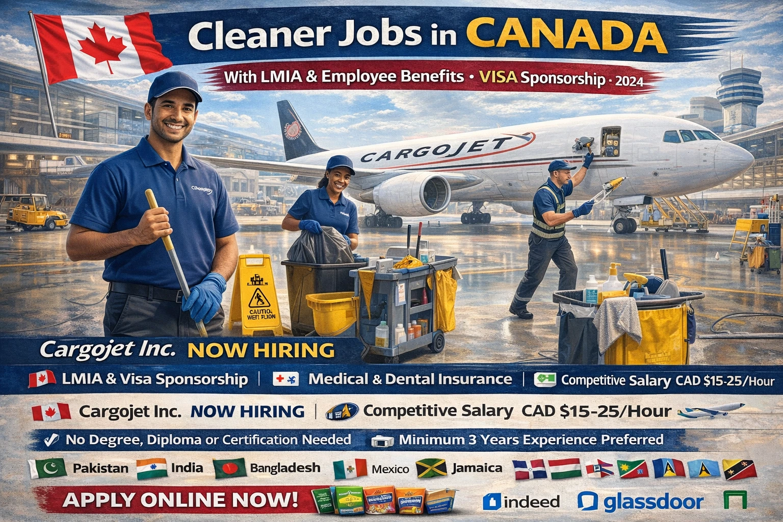 Cleaner Jobs in Canada With LMIA & Employee Benefits