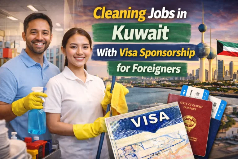 Cleaning Jobs in Kuwait With Visa Sponsorship for Foreigners