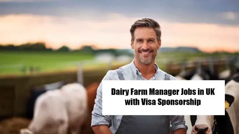 Dairy Farm Manager Jobs in UK with Visa Sponsorship