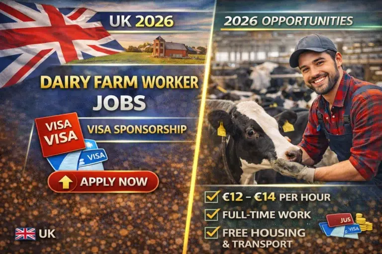 Dairy Farm Worker Jobs in UK 2026 With Visa Sponsorship