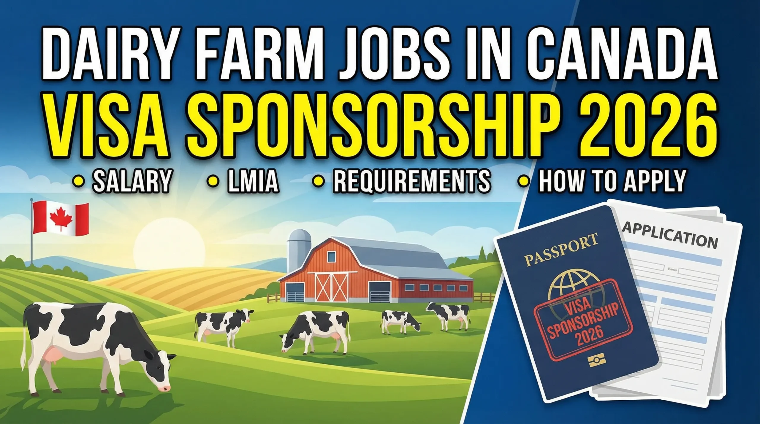 Dairy Farm Jobs in Canada with Visa Sponsorship