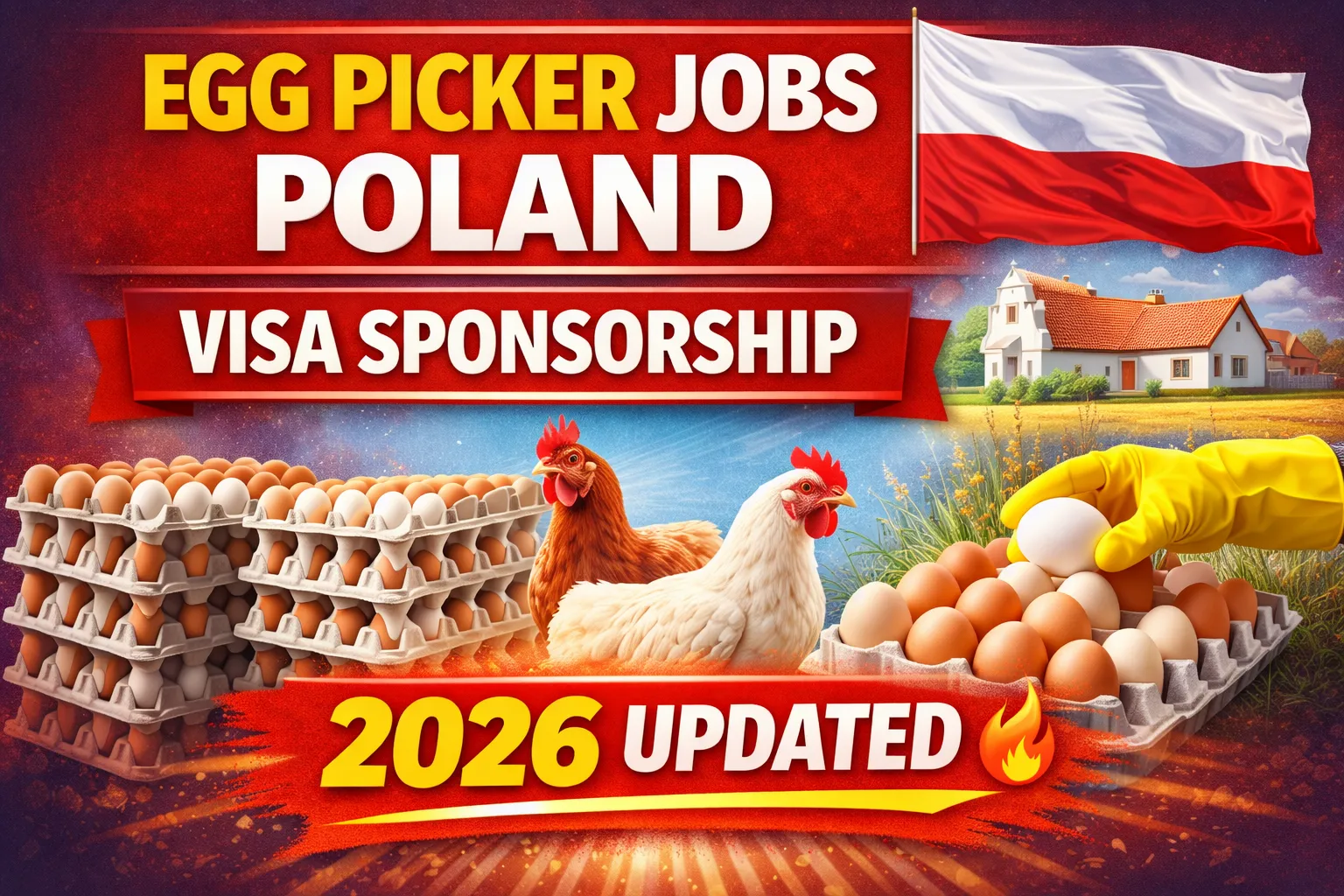 Egg Picker Jobs in Poland With Visa Sponsorship