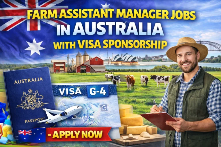 Farm Assistant Manager Jobs in Australia with Visa Sponsorship