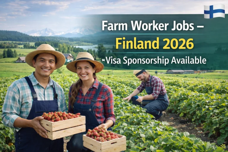 Farm Worker Jobs in Finland for Foreigners With Visa Sponsorship
