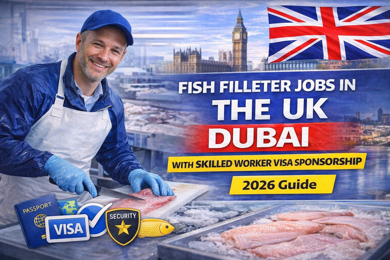Fish Filleter Jobs in the UK With Skilled Worker Visa Sponsorship