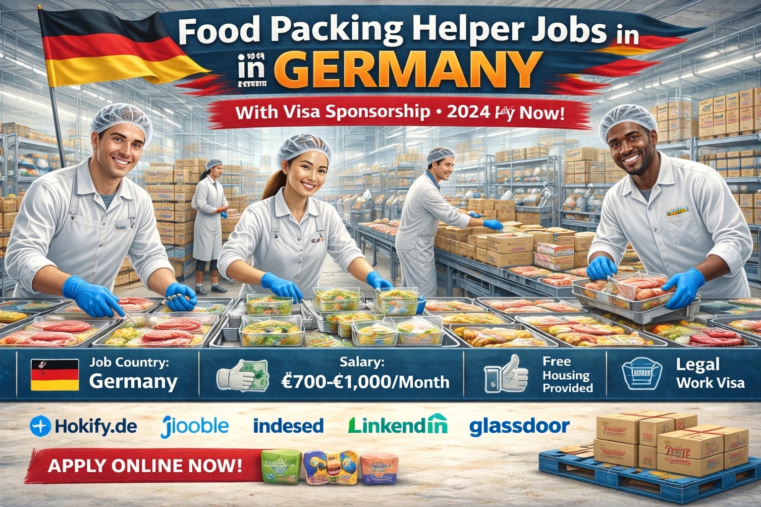 Food Packing Helper Jobs in Germany With Visa Sponsorship