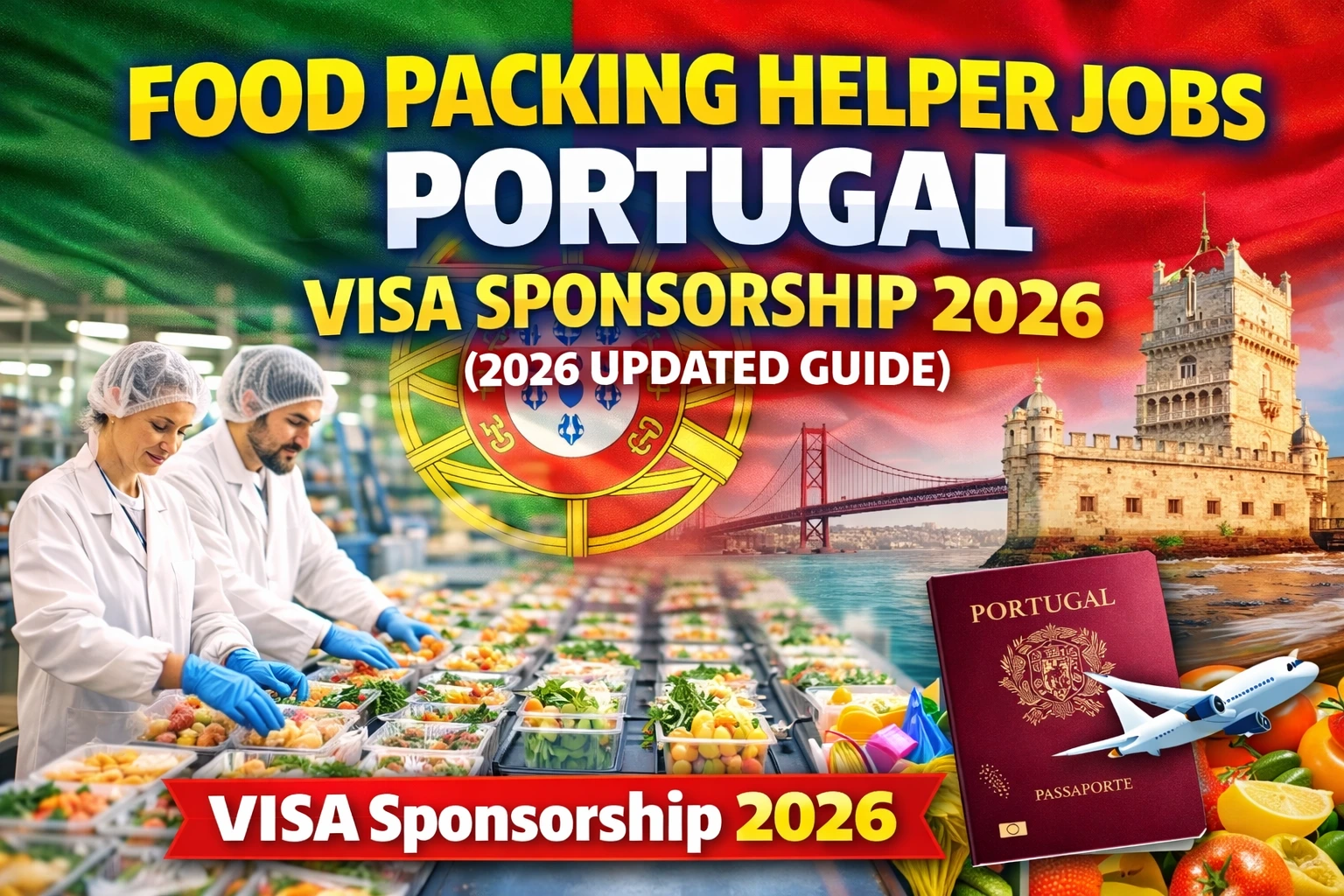 Food Packing Helper Jobs in Portugal with Visa Sponsorship