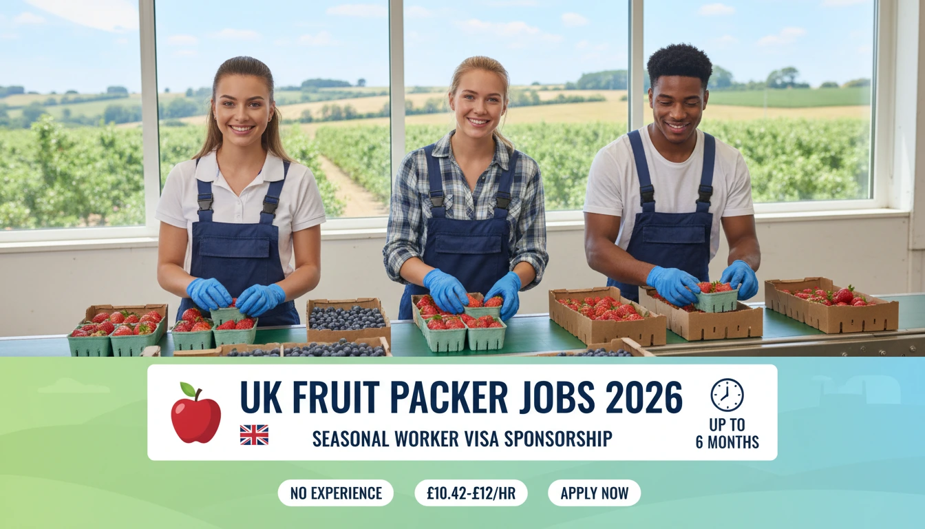 Fruit Packer Jobs in UK with Visa Sponsorship