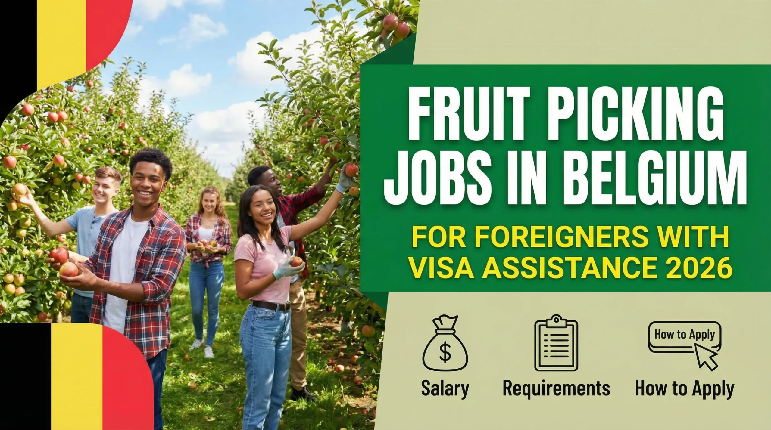 Fruit Picking Jobs in Belgium for Foreigners with Visa Assistance 2026 – Salary, Requirements & How to Apply