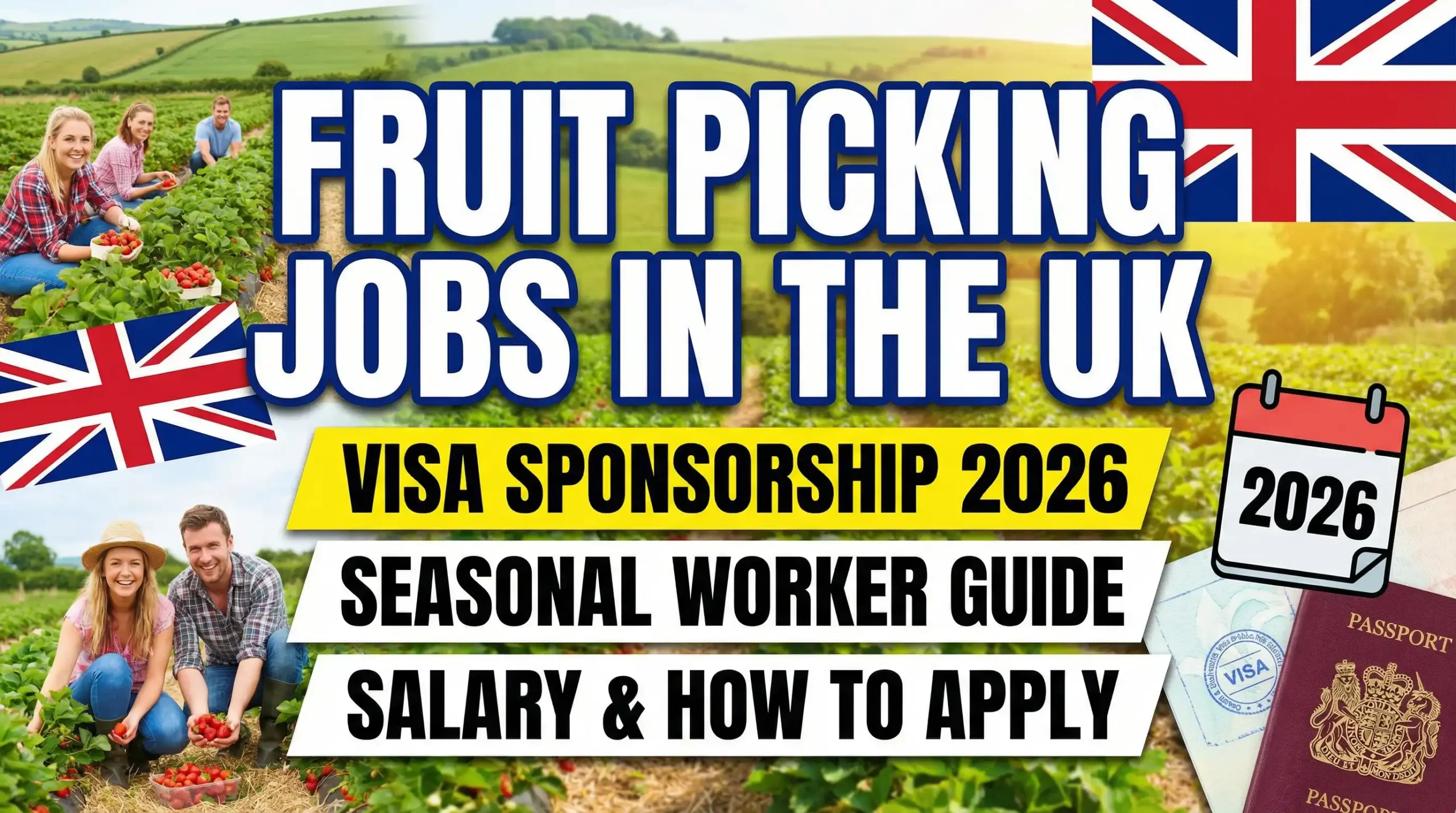 Fruit Picking Jobs in the UK with Visa Sponsorship 2026 – Seasonal Worker Guide, Salary & How to Apply