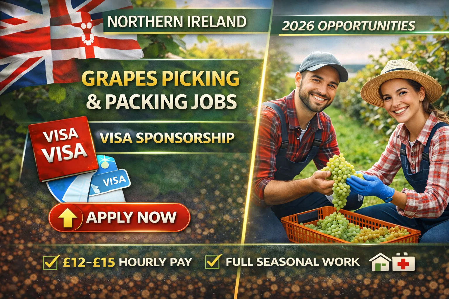 Grapes Picking and Packing Jobs in Northern Ireland
