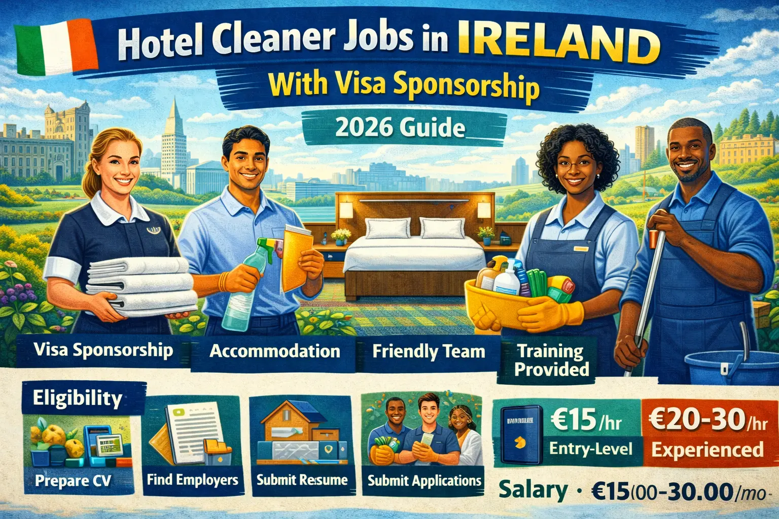 Hotel Cleaner Jobs in Ireland With Visa Sponsorship