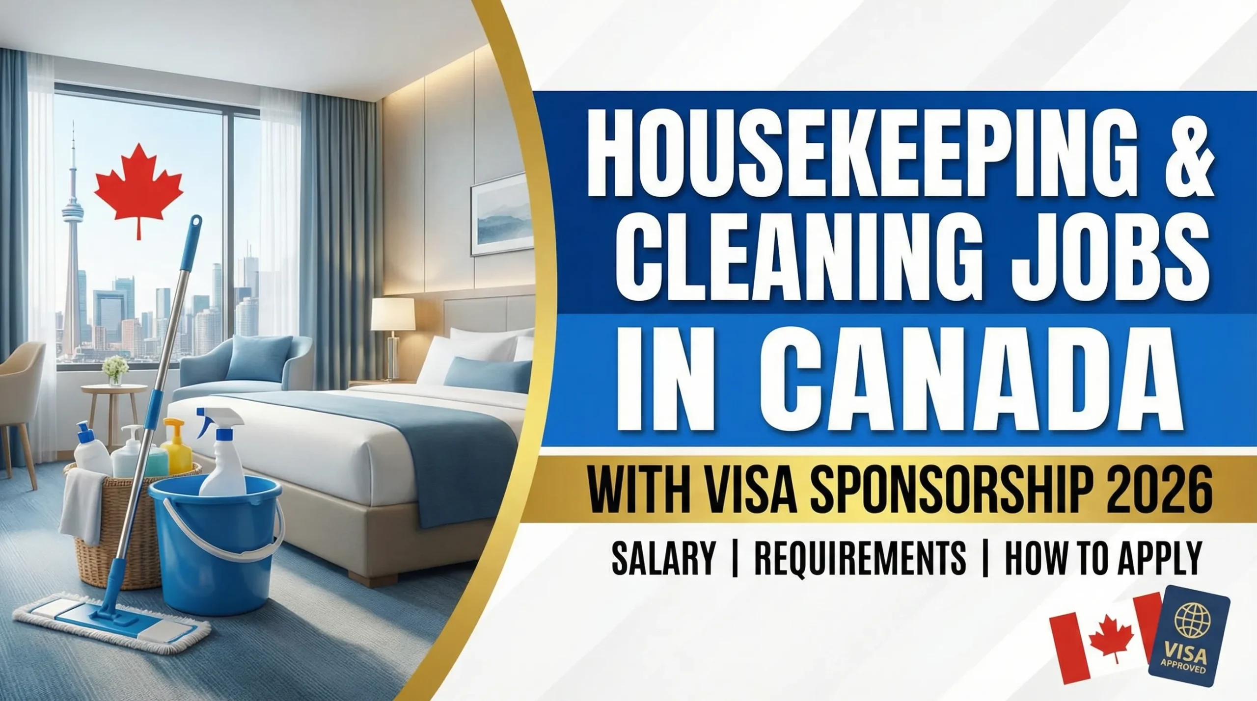 Housekeeping & Cleaning Jobs in Canada with Visa Sponsorship
