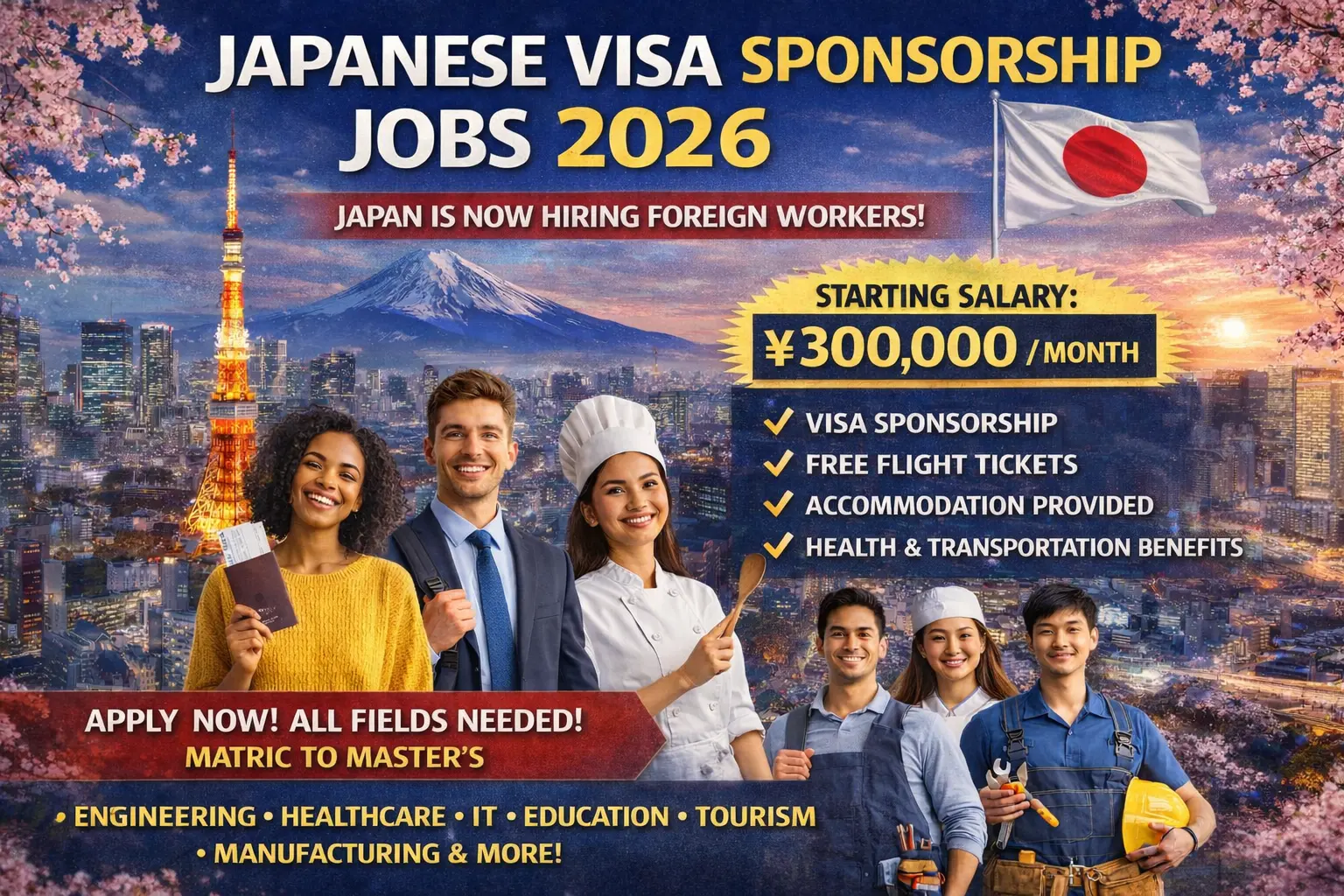 Japanese Visa Sponsorship Jobs