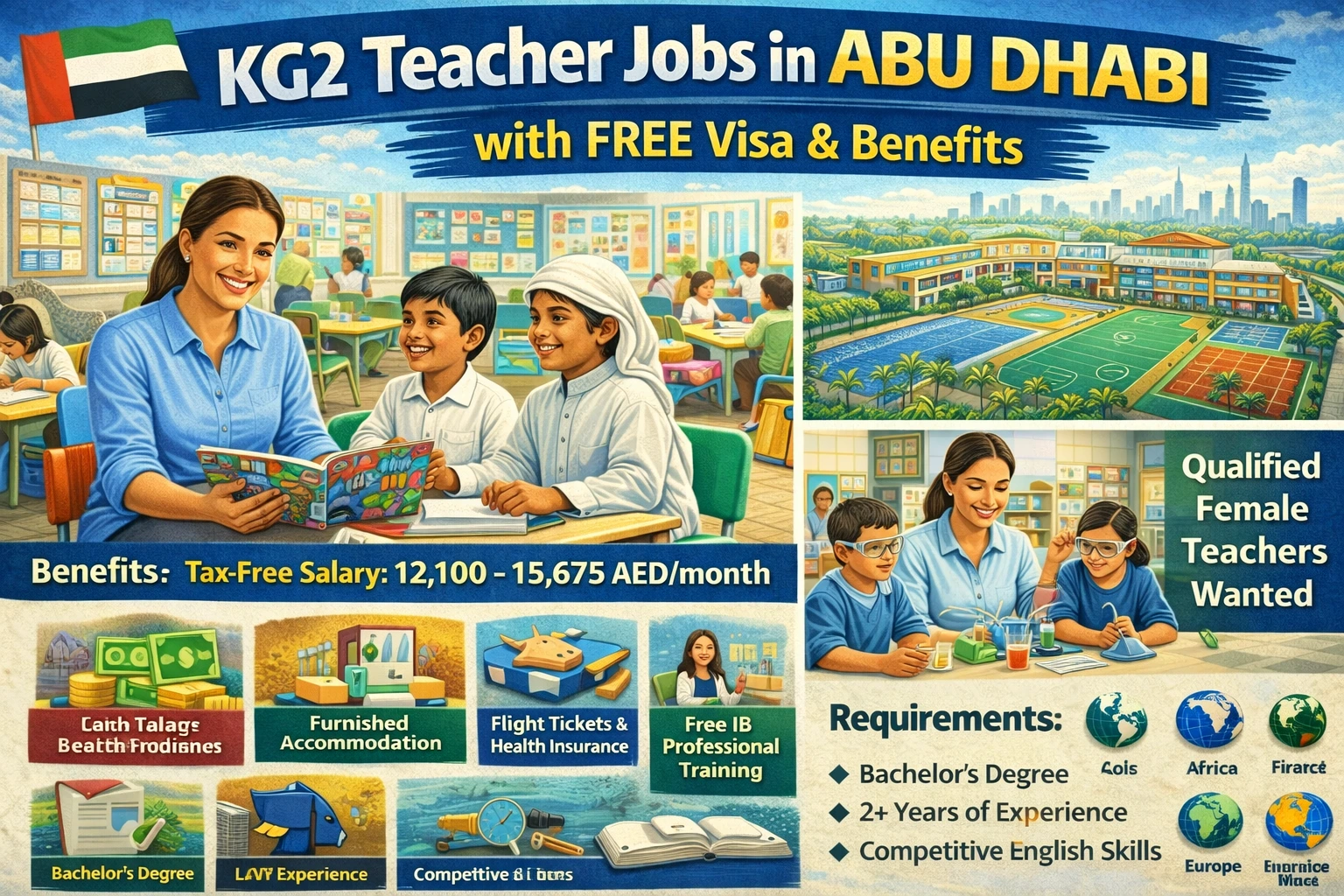 KG2 Teacher Jobs in Abu Dhabi With Free Visa