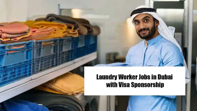 Laundry Worker Jobs in Dubai with Visa Sponsorship