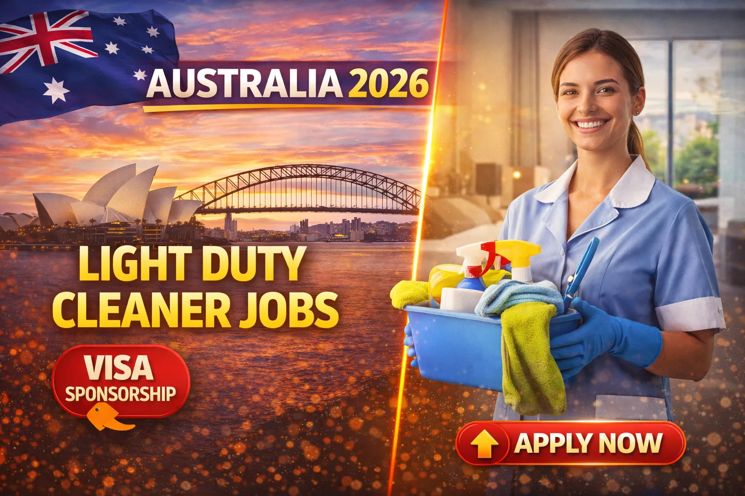Light Duty Cleaner Jobs in Australia 2026 With Visa Sponsorship